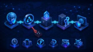 Cloudflare DNSSEC 與 DS 記錄安全設定示意圖