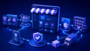 WooCommerce 網店商品、付款與運送設定流程示意圖