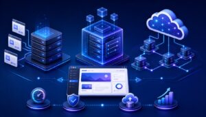 共享主機、VPS 與雲端主機的 WordPress 網站託管比較示意圖